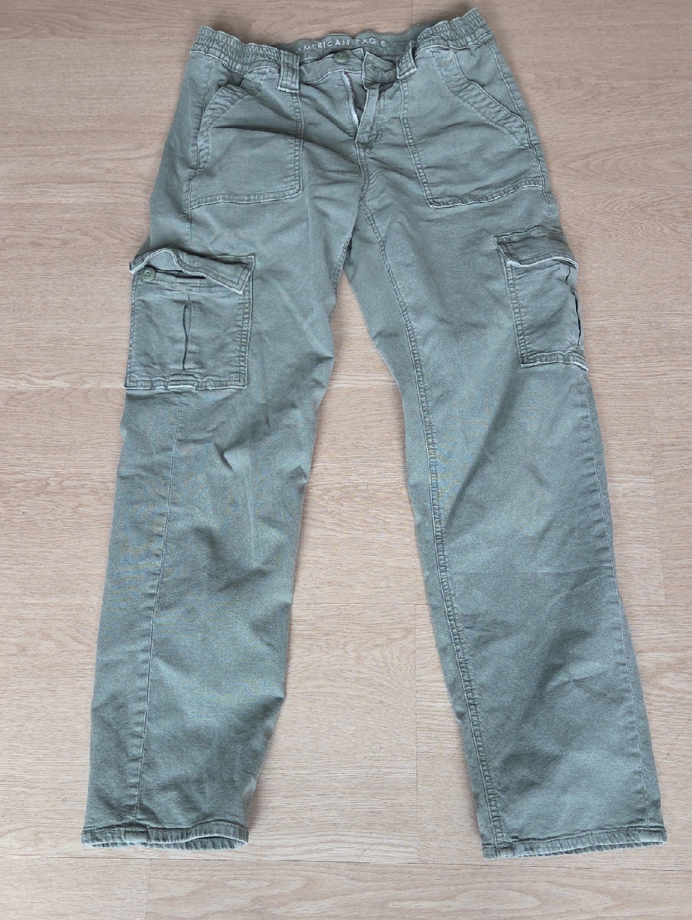 Olive Green American Eagle Size 4 Cargo Joggers